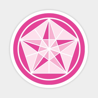 Pink Crystal Star Magnet